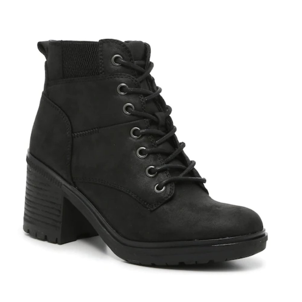 Crown Vintage Chandler boot Lace Up Combat Boot Black